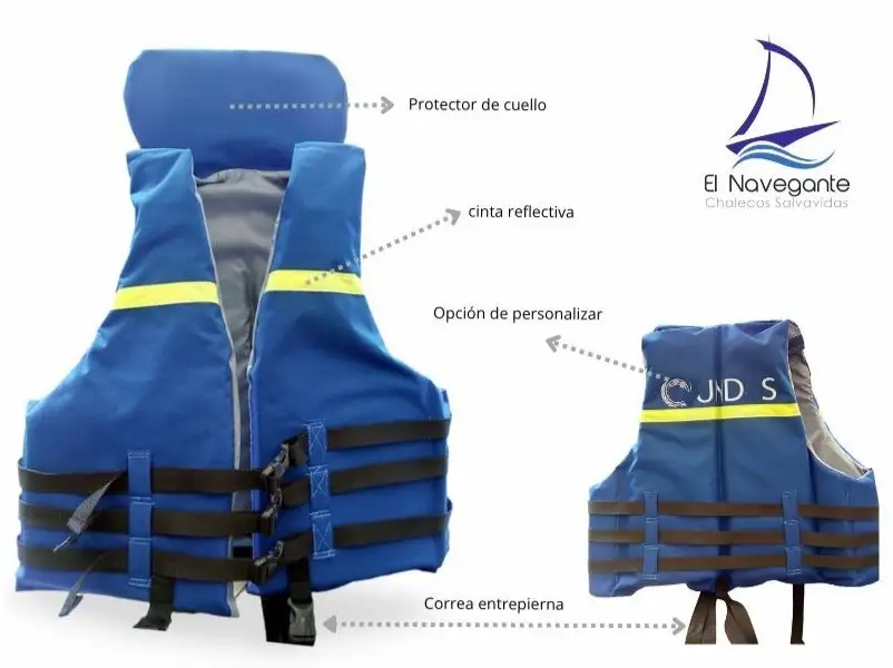 Chaleco salvavidas con protector de cuello El Navegante Bogotá